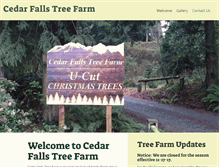 Tablet Screenshot of cedarfallstreefarm.com